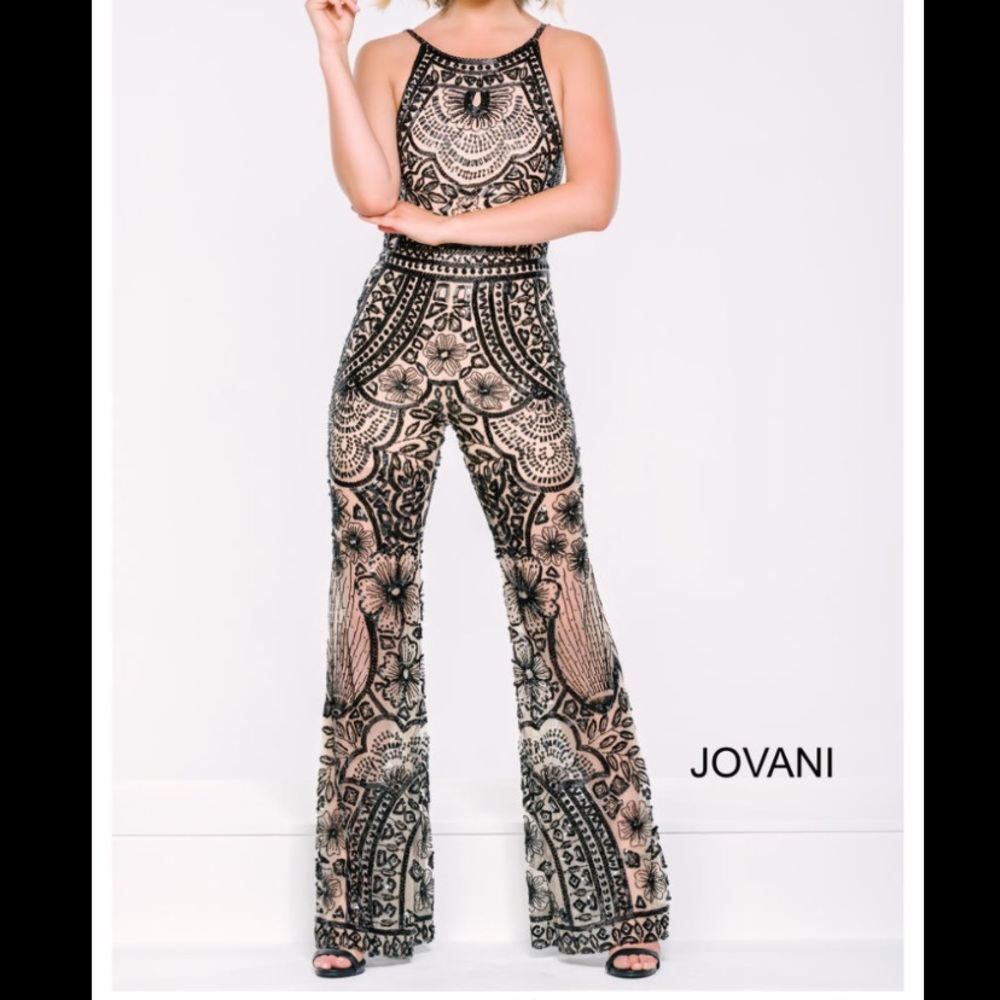 JOVANI BEADED JUMPER